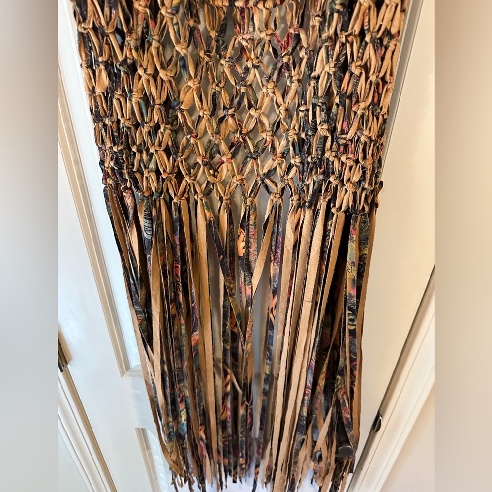 Sofie Couture Multicolor Fringe Vest - Picture 4 of 5
